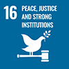 16：PEACE, JUSTICE AND STRONG INSTITUTIONS